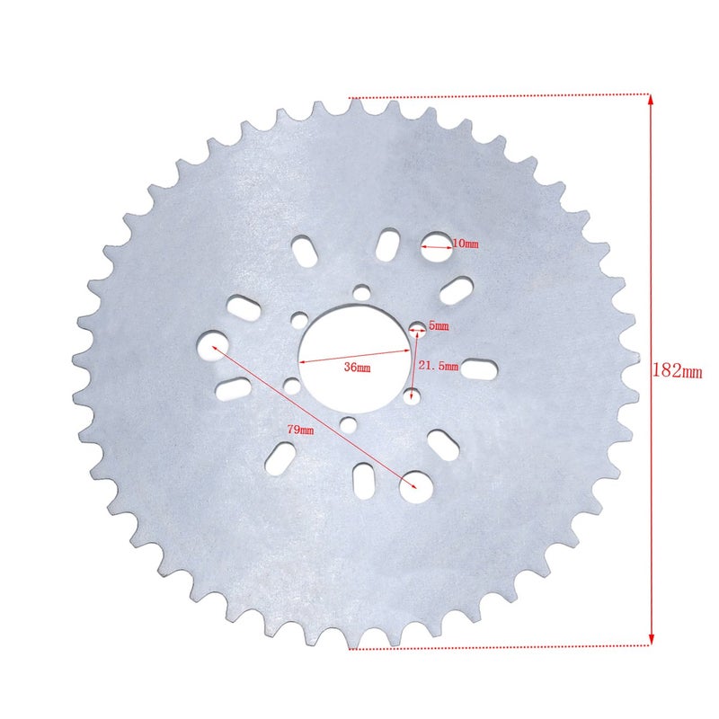 Sthus 44T Wheel Sprocket Fit 415 Chain 49cc 50cc 60cc 66cc 80cc 2 Stroke Engine Motorized Bike - Image 1